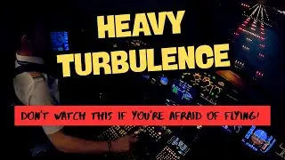 HEAVY turbulence landing | A320 cockpit view