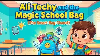 Ali Techy and the Smart School Bag | AI Gone Too Far | Funny Moral Story for Kids