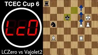 LCZero beats 3367 elo Quite Easily | LCZero vs Vajolet2 | TCEC Cup 6 2020