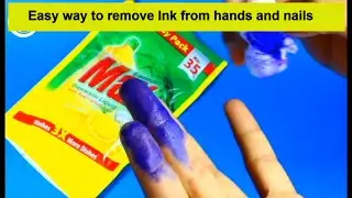 Easy Way How to Remove Ink from Hands and Nails Instantly at home