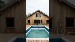 ABONDODED OUTDOOR POOL HOUSE CLEANED & IMPROVED ❤#shorts #home #homedecor #beforeandafter #fyp #reel