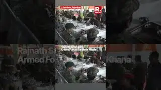 Defence Minister Rajnath Singh Shares Bada Khana with Armed Forces in Jaisalmer
