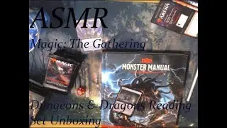 ASMR MTG D&D Unboxing - Soft Whispering: Dungeons and Dragons, Magic the Gathering Cards