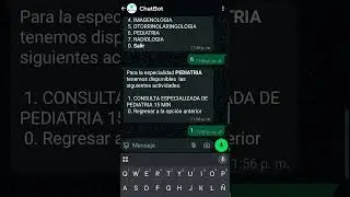 COMO AGENDAR CITAS CON EL  CHATBOT DE WHATSAPP-HOSPITAL NUESTRA SE&Ntilde;ORA DEL CARMEN