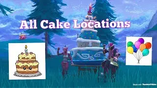 All Birthday Cake Locations Fortnite
