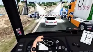 Police Check Post 🚨 Stops Passenger Bus | Bus Simulator Real Life Gameplay