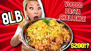 8LB VOODOO PASTA CHALLENGE at Pk Oyster Bar in Las Vegas!!  #RainaisCrazy