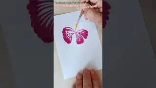 Як малювати квітку-кучерявку | How to paint openwork flower #ukraineart #satisfying #flowerart #idea