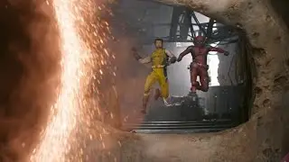 Deadpool and Wolverine Portal Jump Scene Deadpool & Wolverine 2024