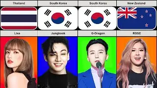 Most Popular Kpop Artists from Different Countries
