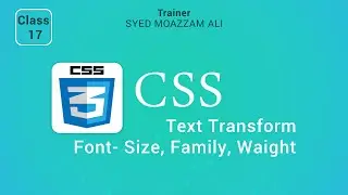 17: Font Family in CSS | Font Size in CSS & Text transform in html & CSS| Programming Buddy