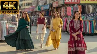 Gujranwala Night Walk 2025 in 4K UHD | Ghanta Ghar Chowk Market Tour | Pakistan Street Walk