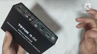 Interface de áudio TEYUN Q24 Review e dicas . AMP.FONE.