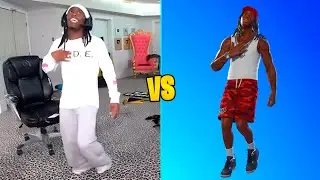 CELEBRITIES Doing FORTNITE Dances in REAL LIFE! (Kai Cenat, Kanye West, IShowSpeed..)