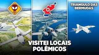 Visitei locais POLÊMICOS no simulador do voo - Flight Simulator 2020
