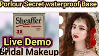 sheaffer Parlour secret method to apply Mineral base to use powder base for party and Bridal makeup|