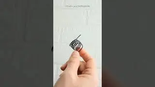 Tiny Flower Wire Art｜❀Craft&times;JazzChillOutBGM｜#wireart #flower #tinyart #shorts