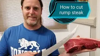 how to slice a beef rump the traditional way.