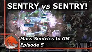 StarCraft 2: WTF? Mass Sentry vs Mass Sentry?