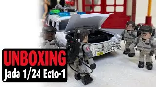 Unboxing | Jada 1/24 Ecto-1 | Which looks better with Ghostbusters Minimates? Playmobil or Jada