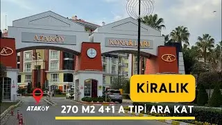Laika Emlaktan Ataköy Konakları'nda Kiralık  A Tipi 270 m² 4+1 Arakat