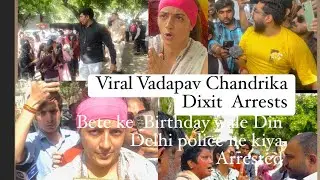 Vadapav chandrika Dixit ko aaj Delhi police arrested kiya hai #chandrikavadapav #viralreels #delhi