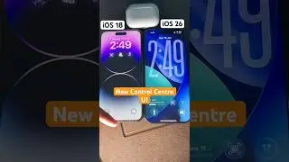 iOS 26 New Liquid Glass Control Centre 👀✨#ios #ios18 #ios26 #iphone #apple #shorts