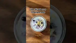 Ube Blueberry Champorado - Creamy Filipino Purple Rice Porridge with a Fruity Twist