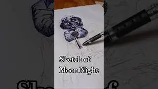 Video me moon night ke speling galat ho gye😅|&ldquo;Moon Knight phone se kuda, skech me gira!&rdquo; 🌕😎#PenMagic