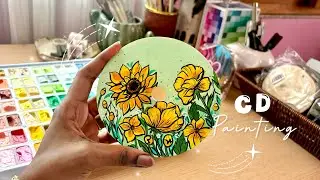 CD painting with himi jelly gouache / 112 colors / lazy day art / beginner-friendly 🌸