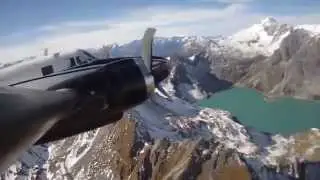 Howard 500 over Europe, Scotland, Iceland, and Greenland on Atlantic crossing.