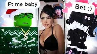 FaceTiming Random Girls In Roblox ON CHRISTMAS