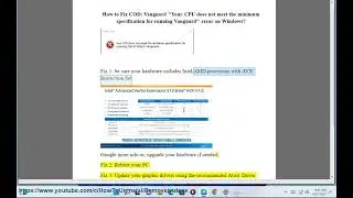 Fix COD Vanguard 
