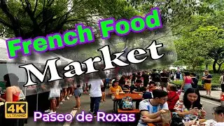 French Street Market 2024 | Paseo de Roxas Ave. 🇵🇭 | 4K | Virtual Walk Tour |