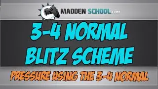 Madden School: 3-4 Normal Blitz Scheme for Madden 15