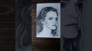 Emma Watson pencil portrait fanart #emmawatson #pencilsketch #fanart
