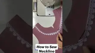 How to Sew Neckline DIY sewing video #tutorial #tips #ideas