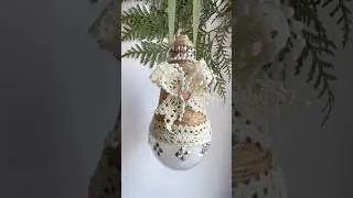 DIY Rustic Ornament: Transform an Old Bulb into Holiday Magic! #diy #holidayornaments