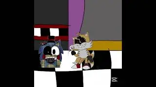 nightmare tails conoce a la prima de toy Sonic #fivenightsatsonics #humor