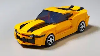 LEGO Transformers Bumblebee Camaro in the Speed Champions style MOC