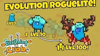 Evolving into the Horned Crab of the Desert! in Everything is Crab! | #harbingeriv #roguelike