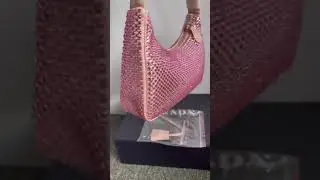 Prada Bag Pink Satin Crytal Mini Bag #luxury #tidelocker #fashion #luxurybag #viral #prada