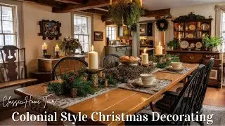 Traditional Colonial Christmas Decor 2025 | Elegant Holiday Home Tour with Historic Charm