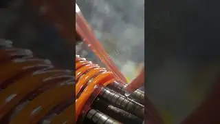 Orange transparent PVC suction hose in production for Water Transfer. #pvc#shorts #suction #hoses