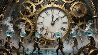 Steampunk EDM Visual | Gears and Daydreams: Drowning in Data 4K