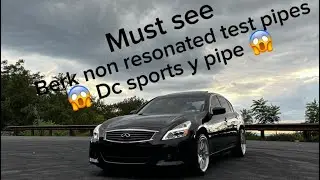 G37 DC SPORTS Y PIPE (звуковые клипы) |тестовые трубы Berk| |настроенный uprev|