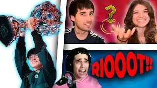 FAKER Vuelve a GANAR WORLDS - ELOJONINJA Explota con RIOT #556 | Mejores Clips LOL Espa&ntilde;ol
