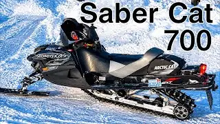 Sabercat 700 Arctic Cat Ride and Longest CPKC Train at Mile 58 Missanabie Dog Lake Northern Ontario 