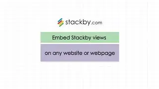 Embed Stackby Views on any Website or Webpage