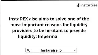 InstaDEX: A DIFFERENT BALL GAME ON TEZOS.
